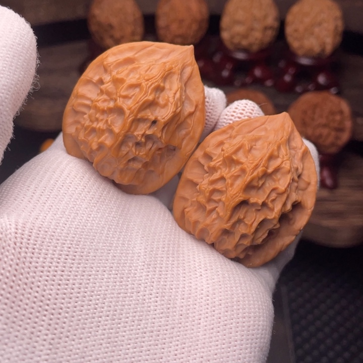 文玩核桃把件秦岭野生山魄系列剑槊35全