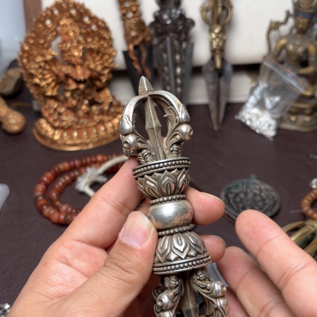 铜星月菩提挂件菩提