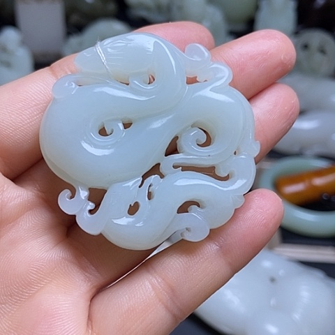 和田玉未镶嵌吊坠(不含链)