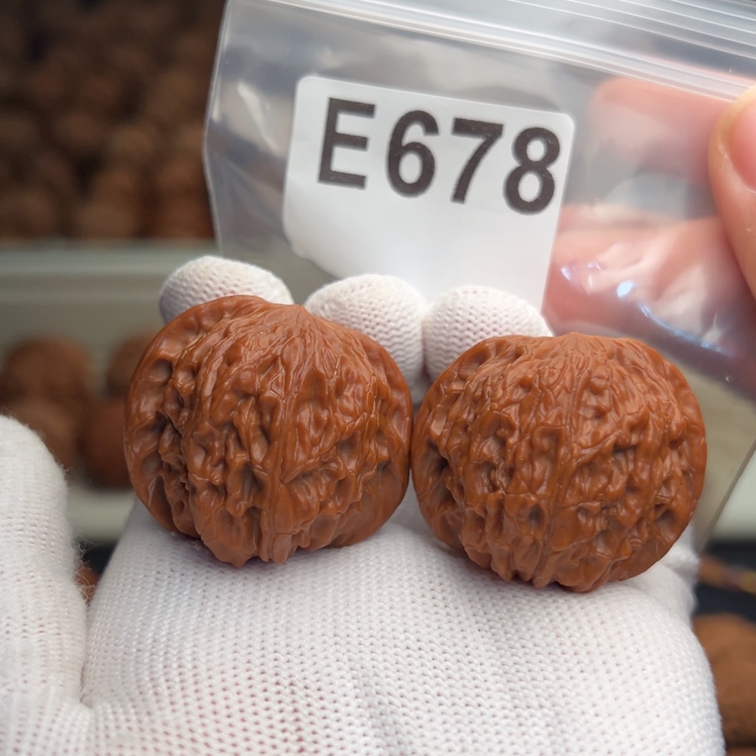 吊坠文玩核桃E678石子磨37