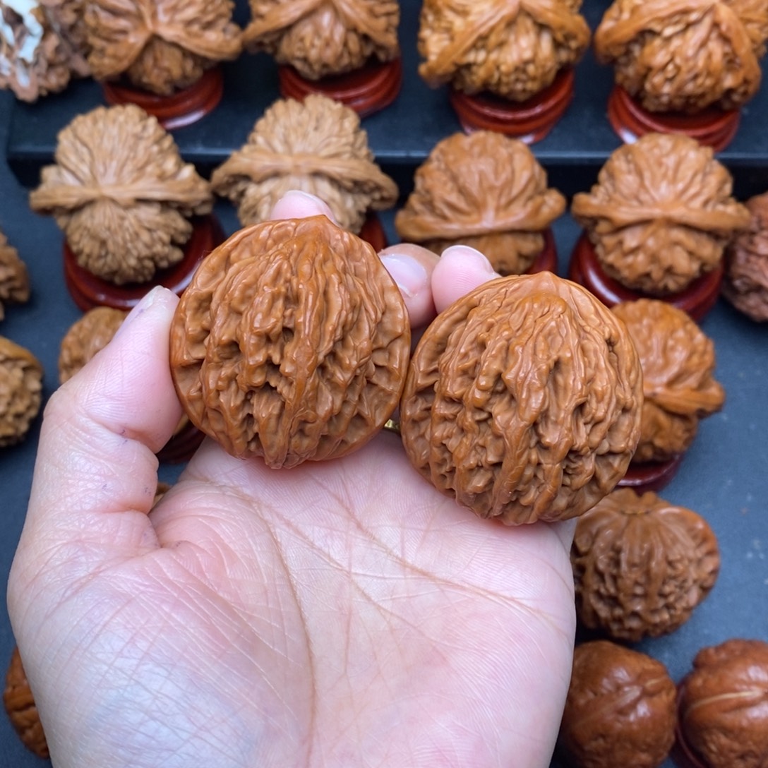 把件文玩核桃40虎头