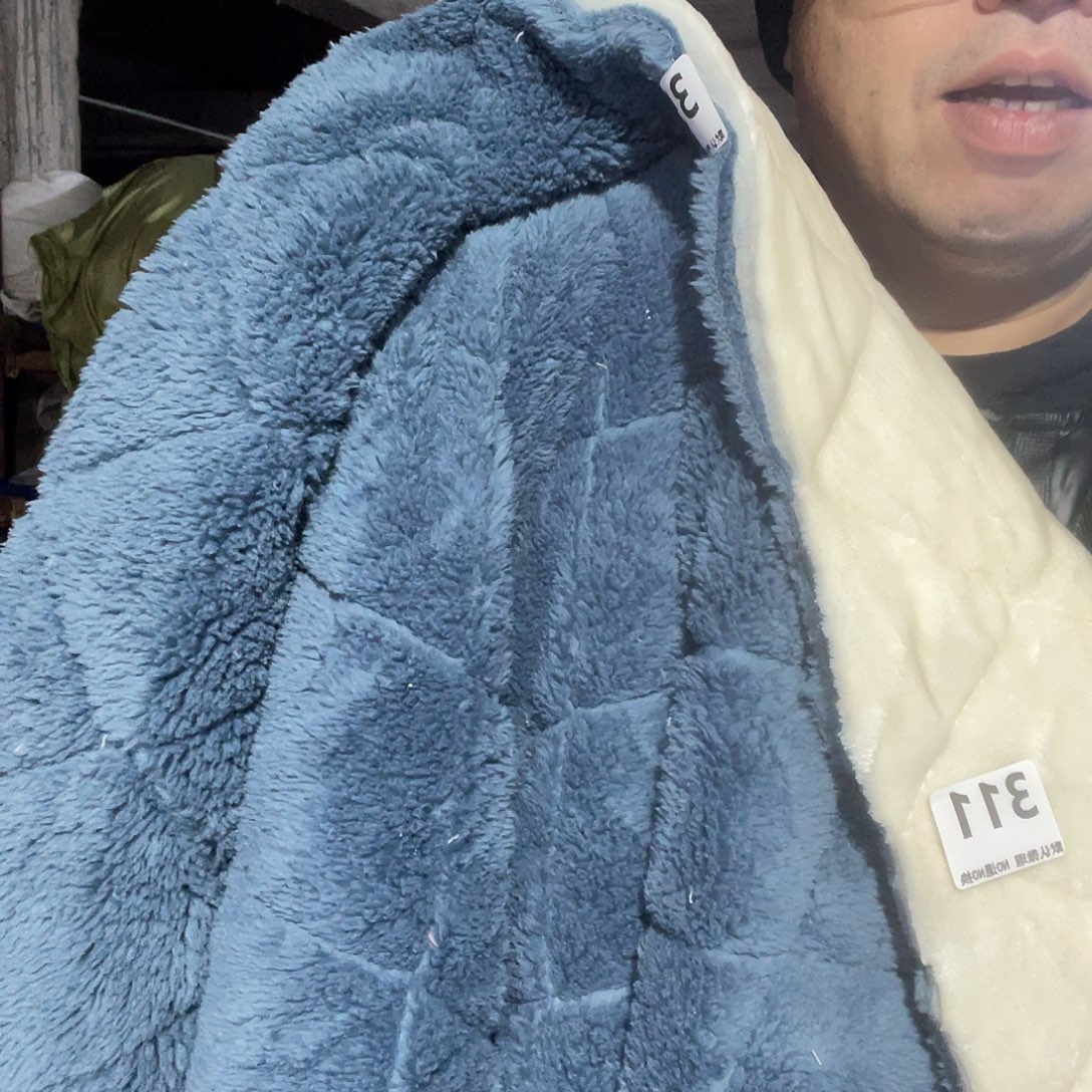宽1.75米尘土脏加厚款双面毛绒绗棉1米价311