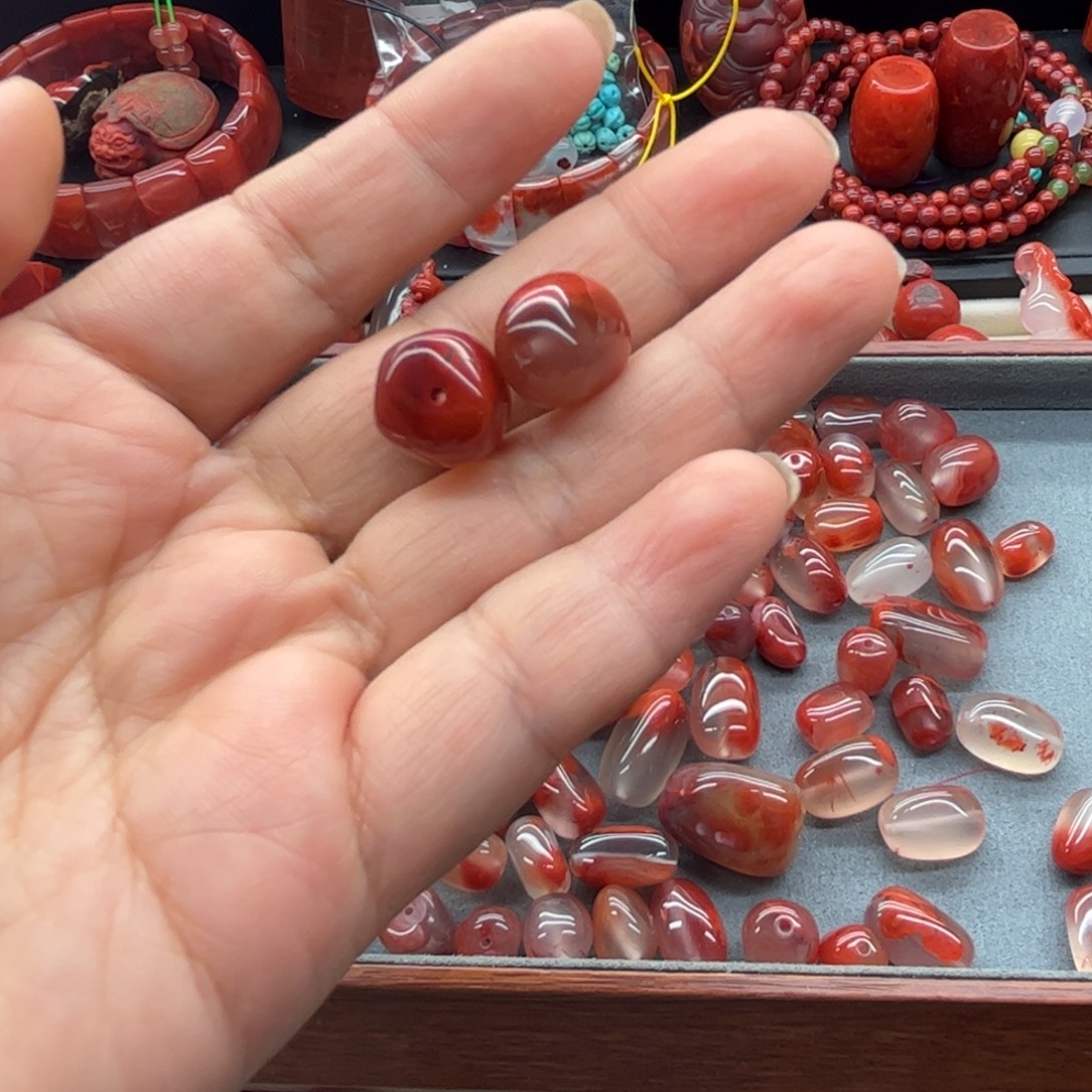 觉***主南红玛瑙未镶嵌配饰