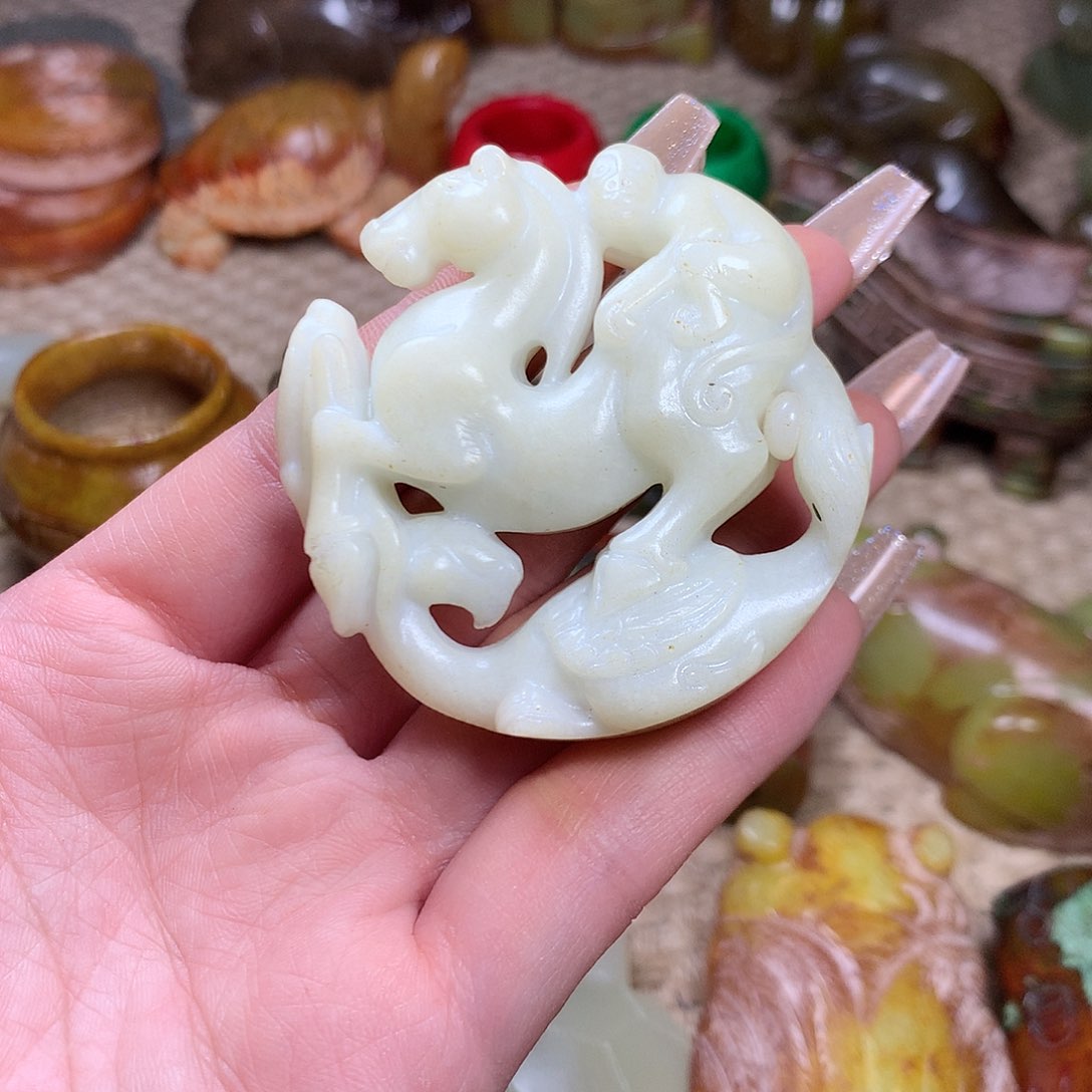 白玉菩提吊坠挂件