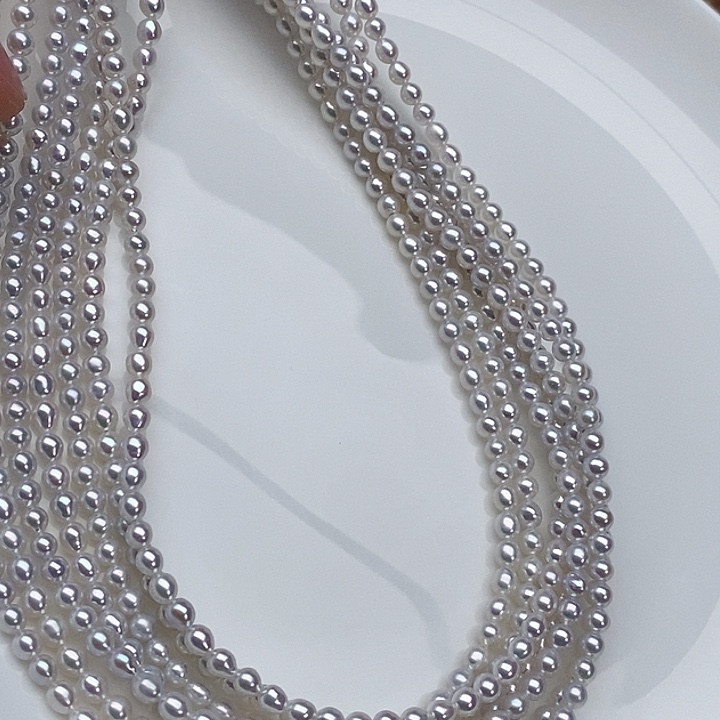 淡水珍珠银S925镶嵌颈饰