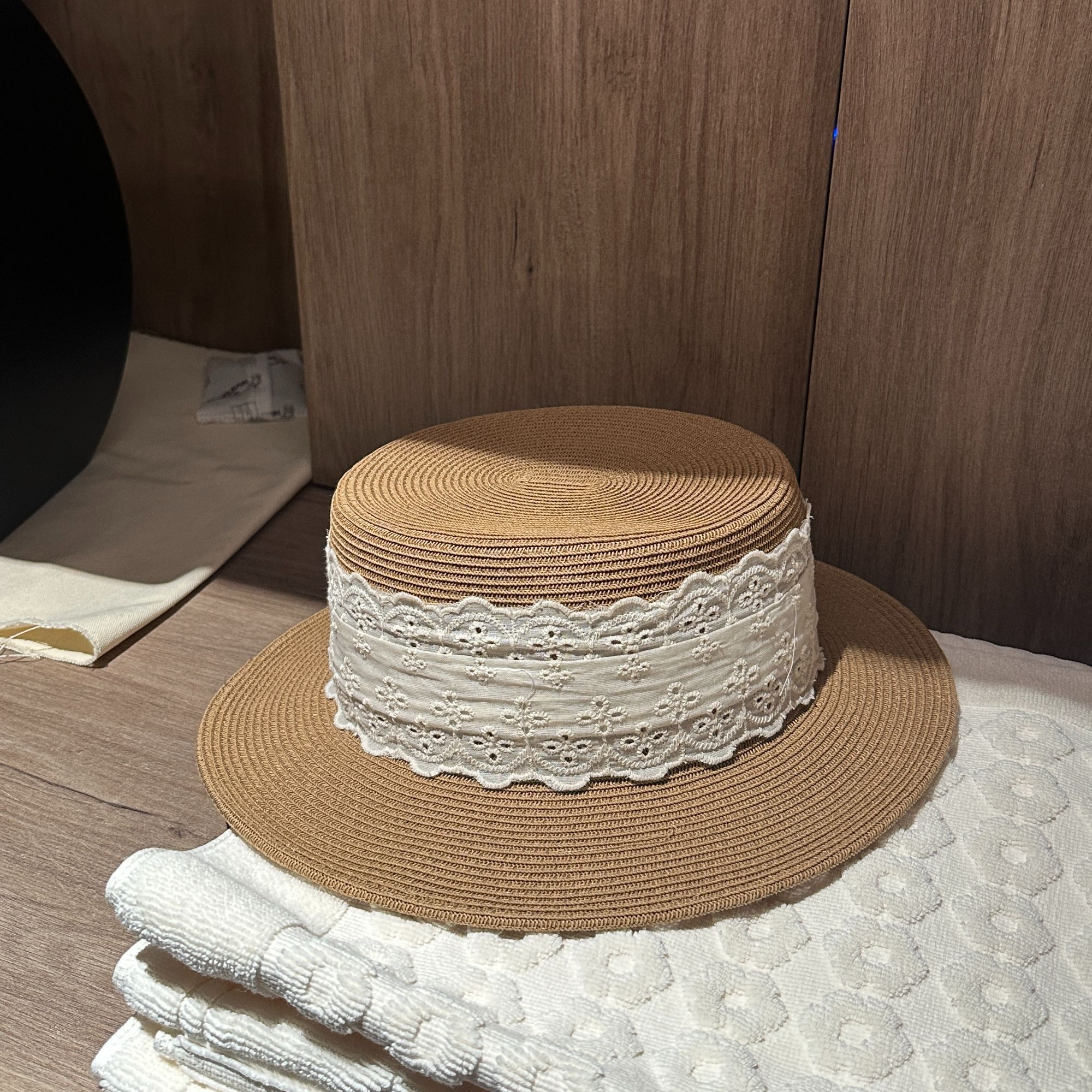 【痘痘私服】| 夏日氛围~甜系遮阳蕾丝编织草帽