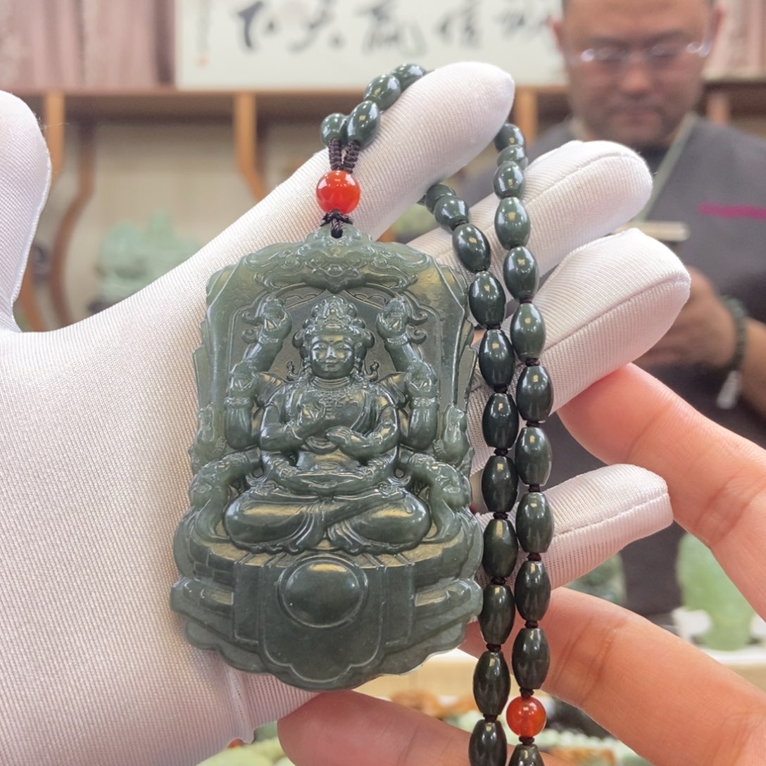 和田玉吊坠未镶嵌觉***醒