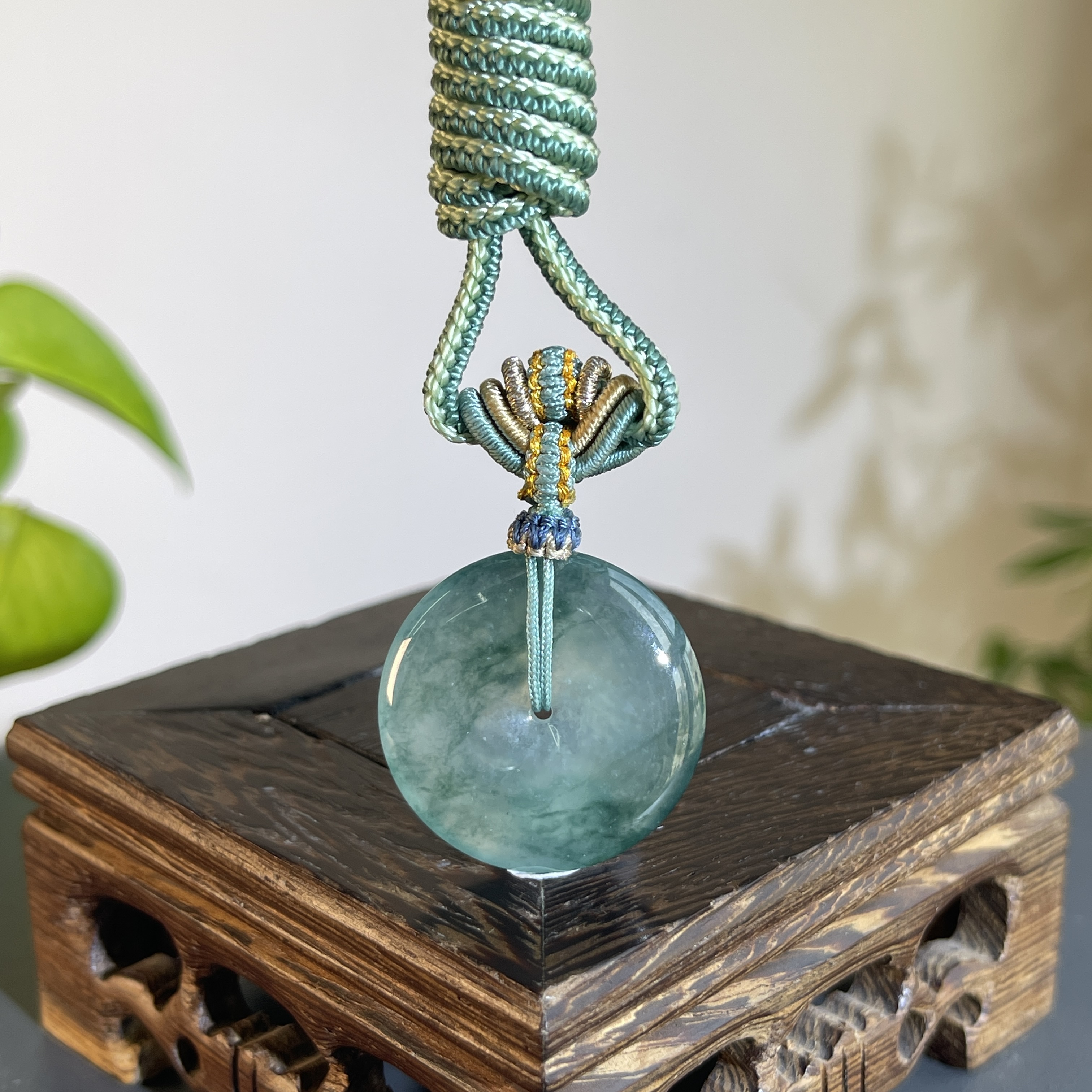 JCB16-150   天然缅甸A货翡翠   平安扣