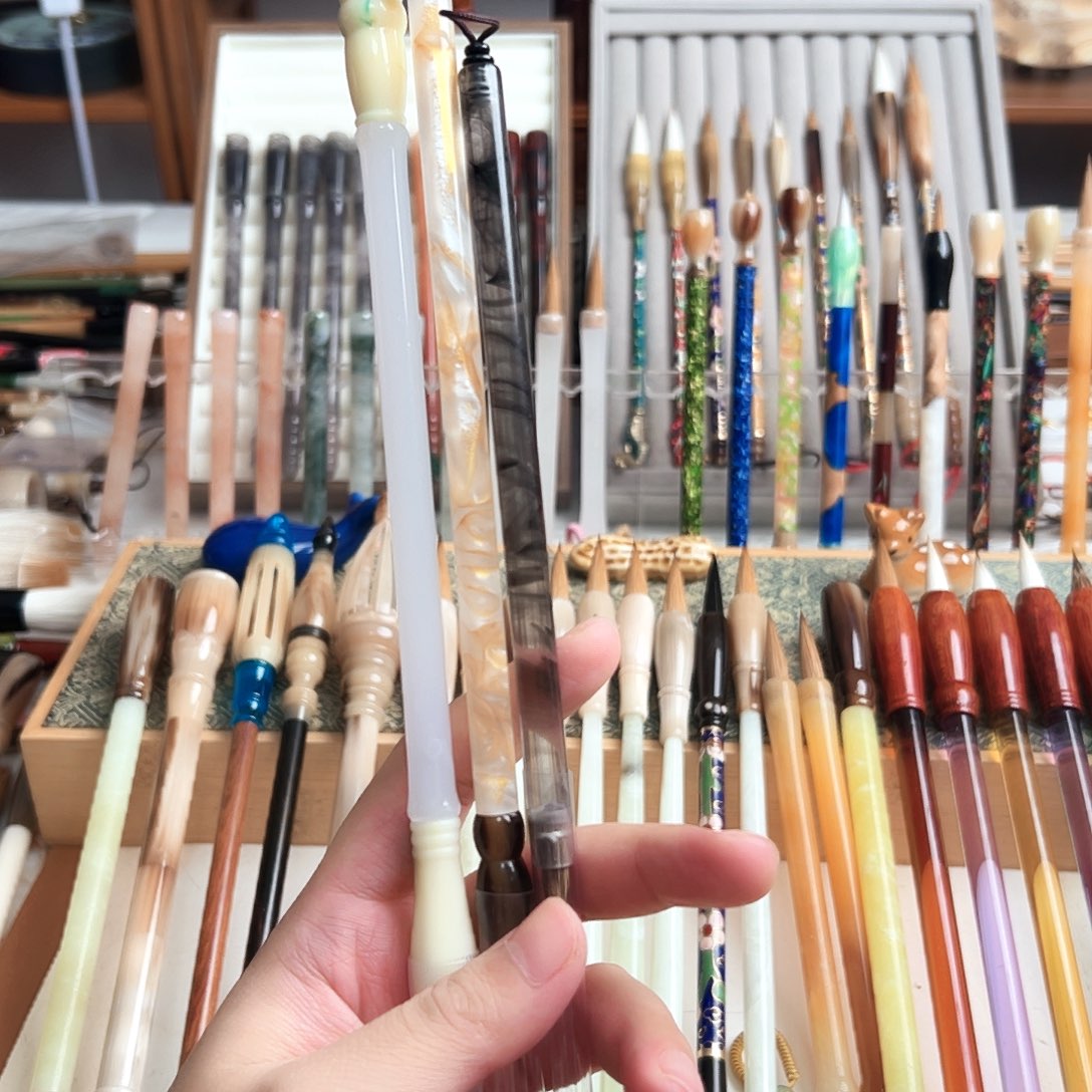 亚克力笔杆紫豪小楷