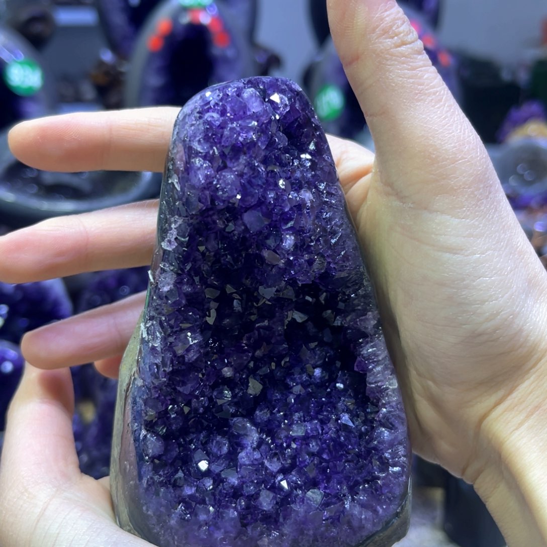 紫晶摆件未镶嵌紫水晶