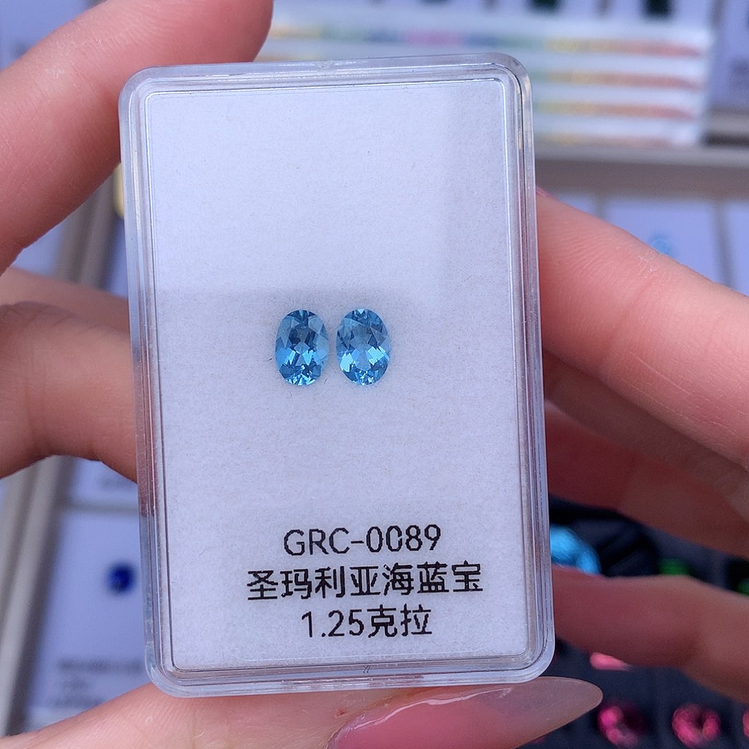 海蓝宝石裸石未镶嵌1.25克拉圣玛利亚