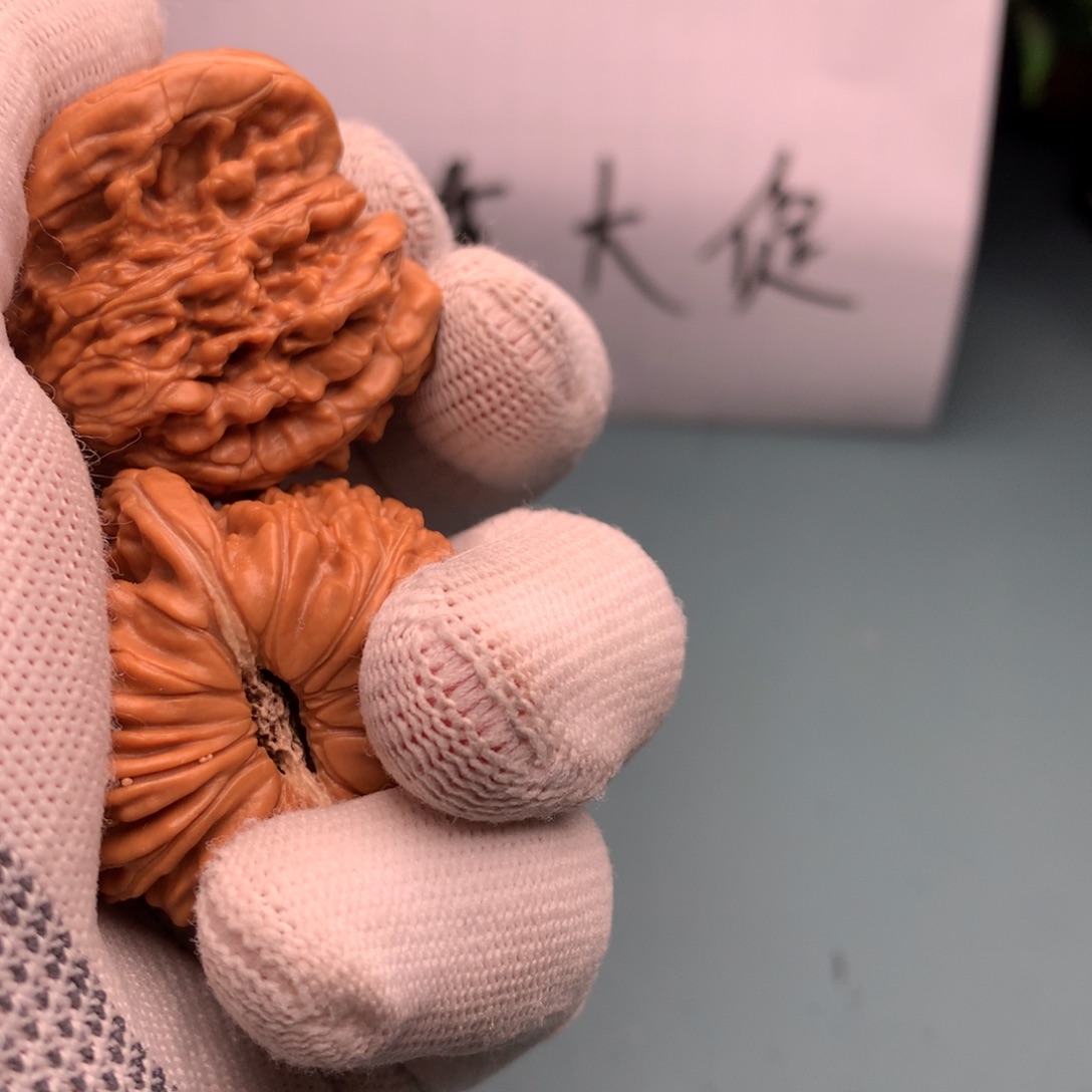 文玩核桃把件修四座楼4445