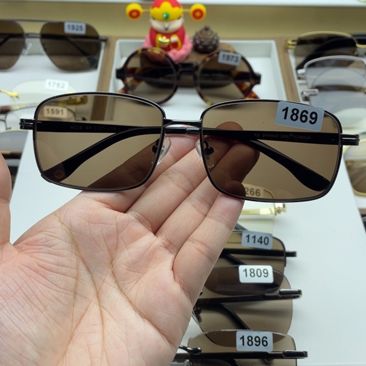 茶水晶全框眼镜1869