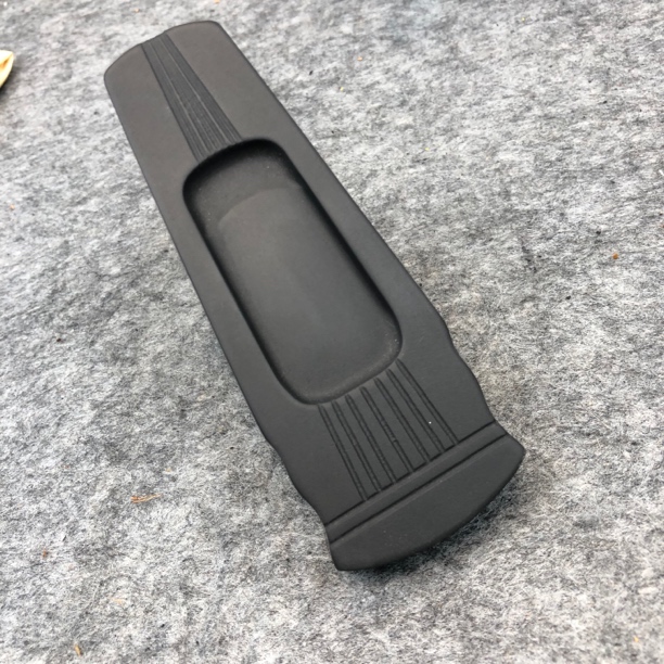 正宗歙砚仿唐琴行砚一方尺寸12*4.5