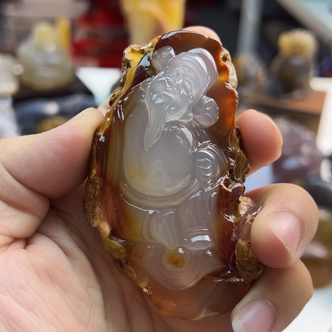 玛瑙/玉髓未镶嵌吊坠(不含链)