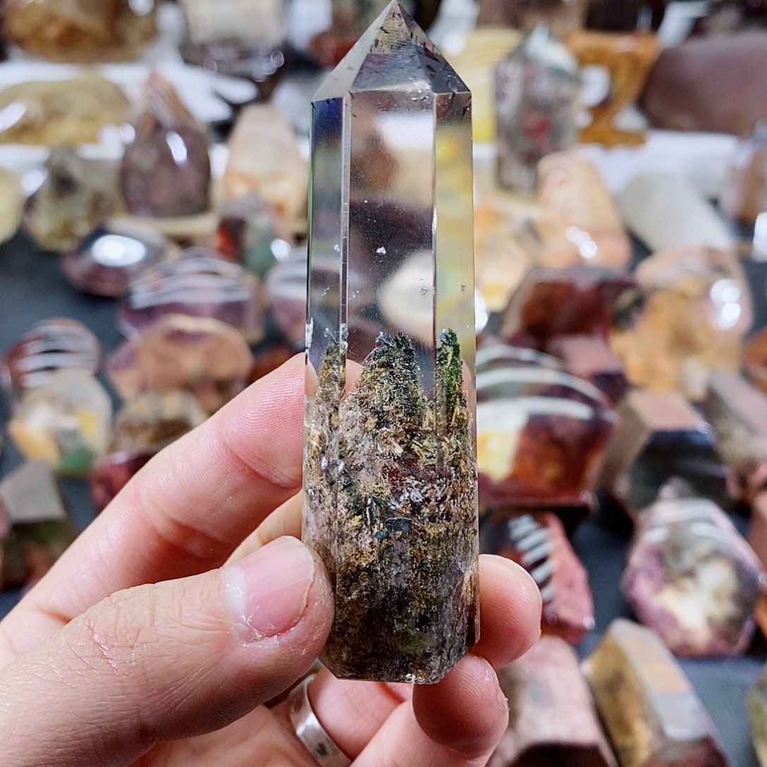 【闪购商品】水晶车挂未镶嵌药***伊天然水晶原石