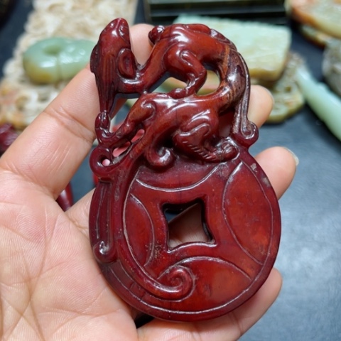 吊坠白玉菩提把件