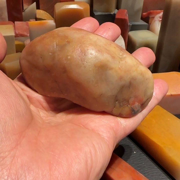 老挝石田黄原石，