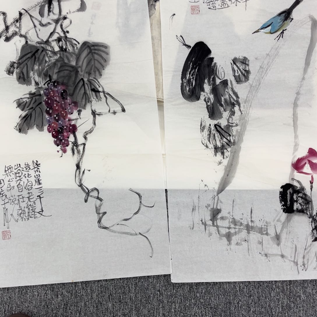 国画山***去绘画艺术作品展70.45