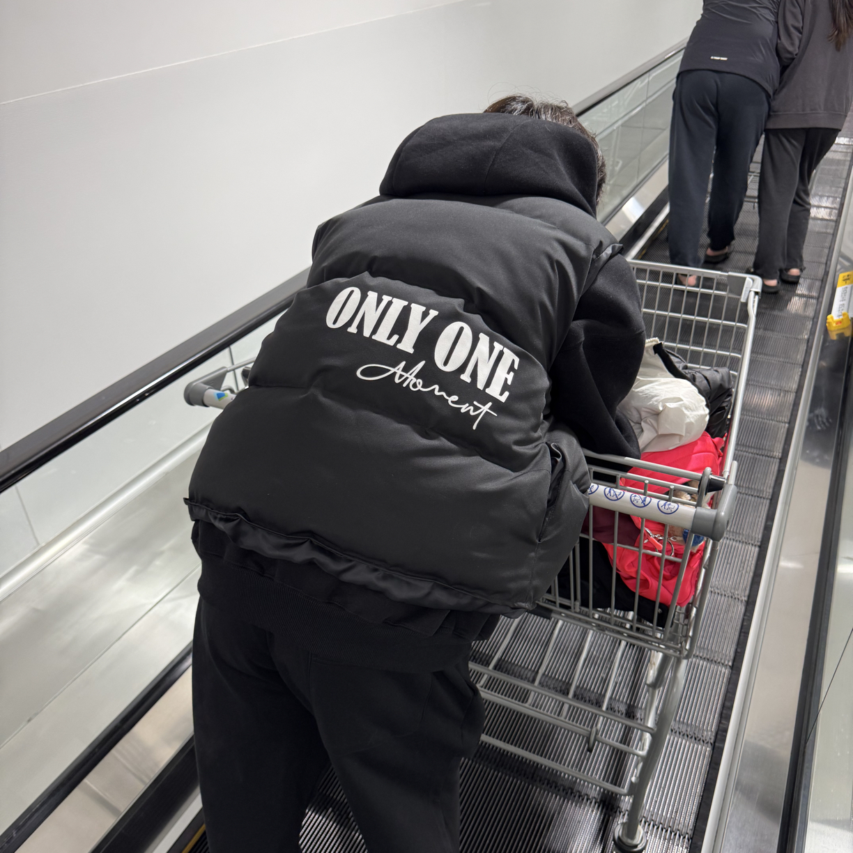 OOM秋冬保暖男女同款战甲马甲棉衣印花百搭排骨大格子外穿外套