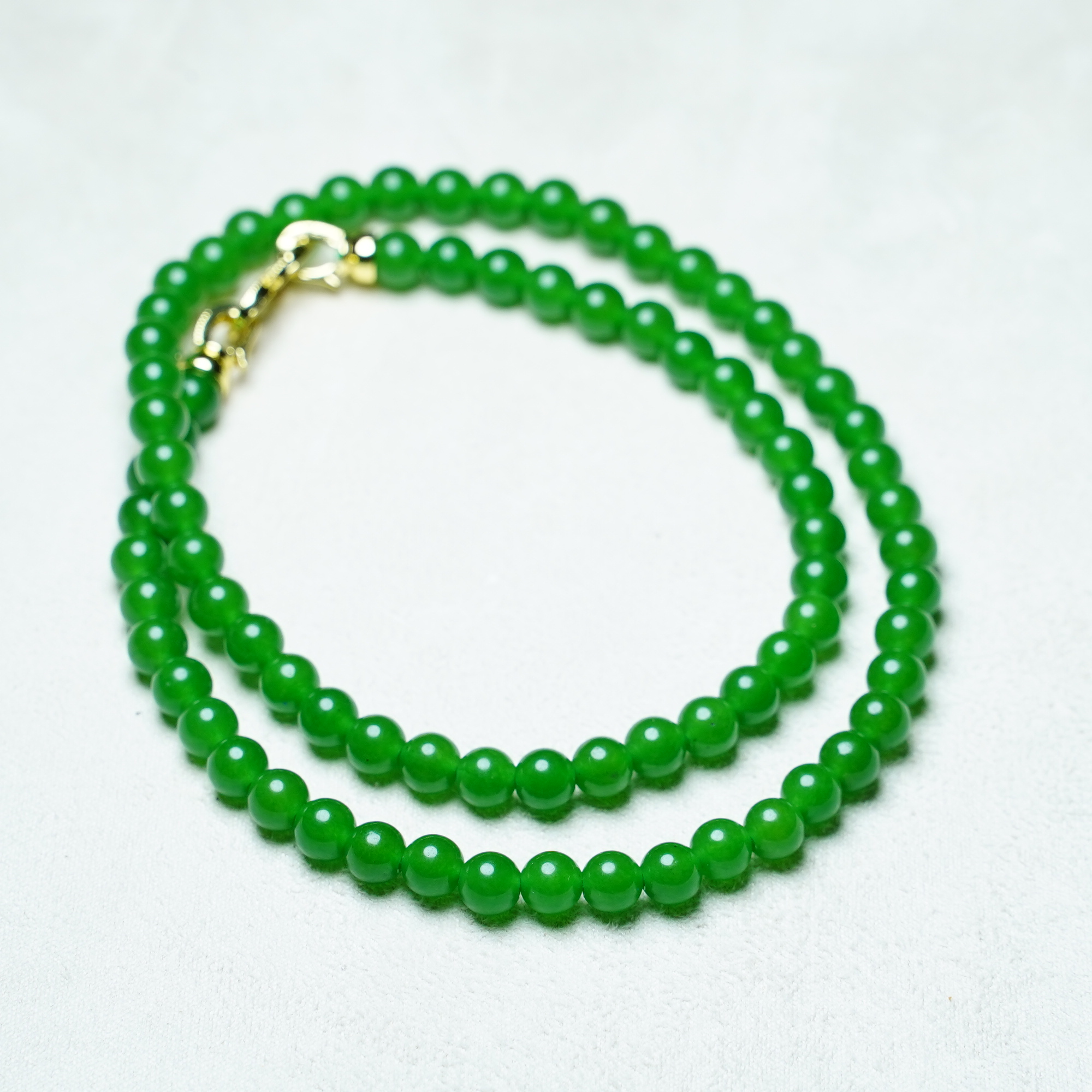 6mm菠菜绿女款时尚百搭锁骨链多样性发货