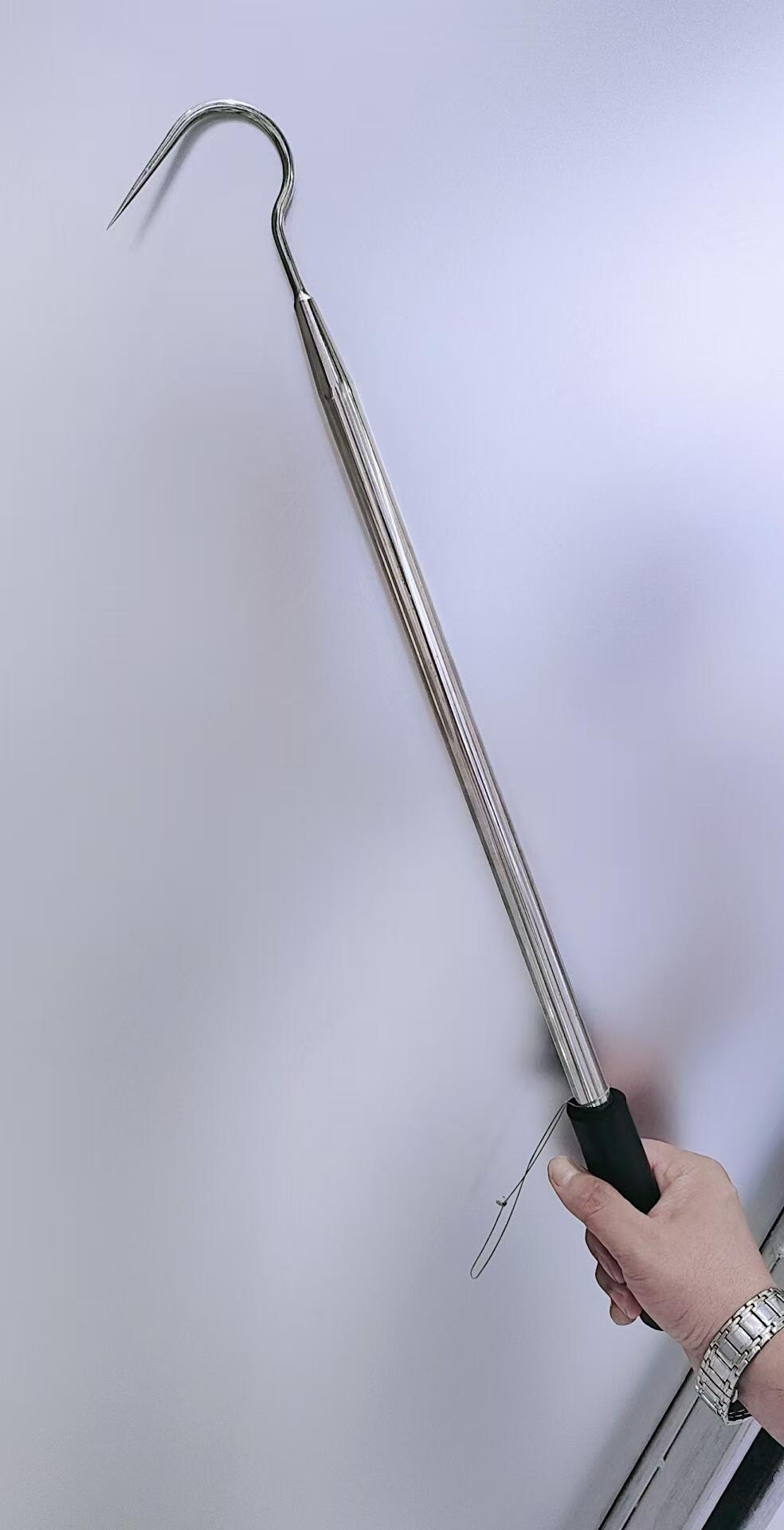 龙猫钓具搭钩纯不锈钢打造19圆劲壁厚长56cm_65.5cm