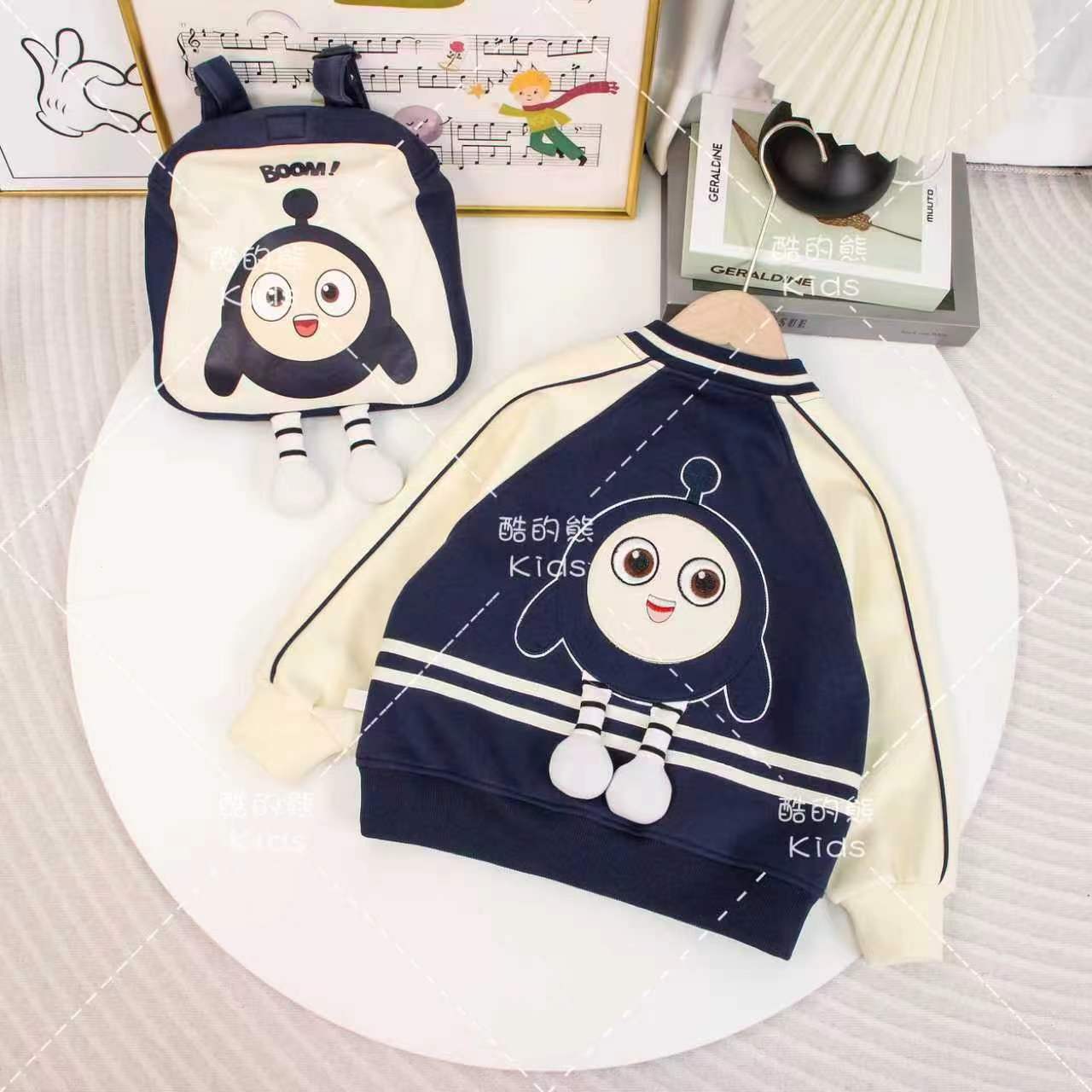 男童女童秋季外套2025韩版时尚儿童亲子款插肩袖外套上衣D3T6-853