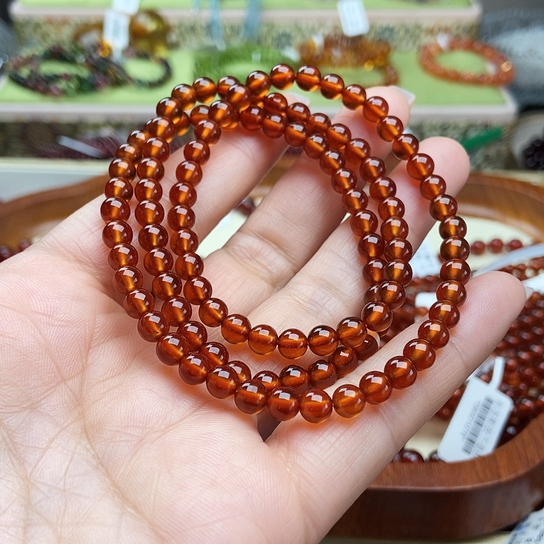 石榴石手串未镶嵌手串5.5