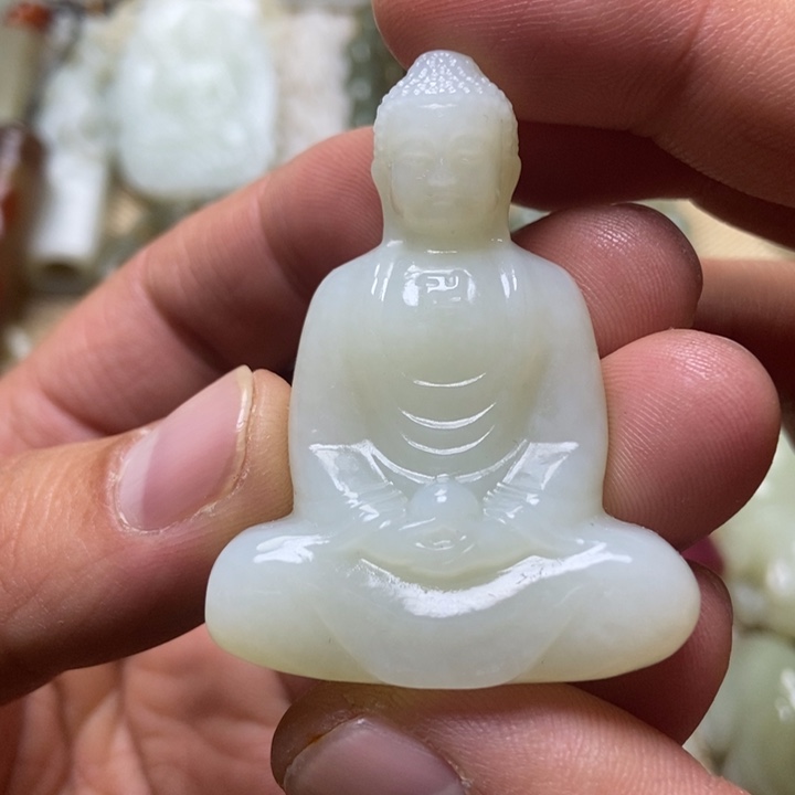 和田玉未镶嵌挂件