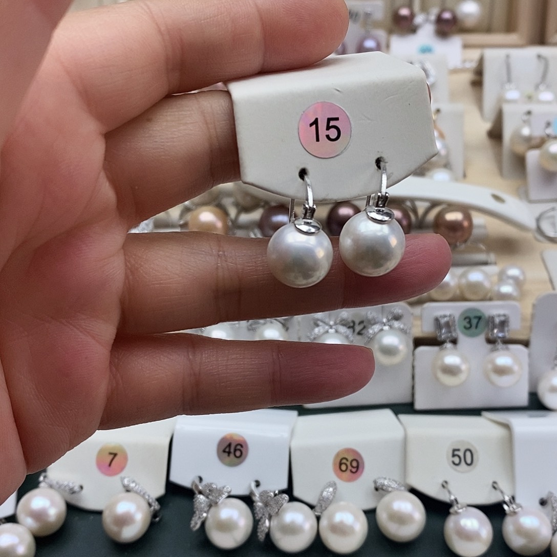 @***汐银S925镶嵌淡水珍珠颈饰