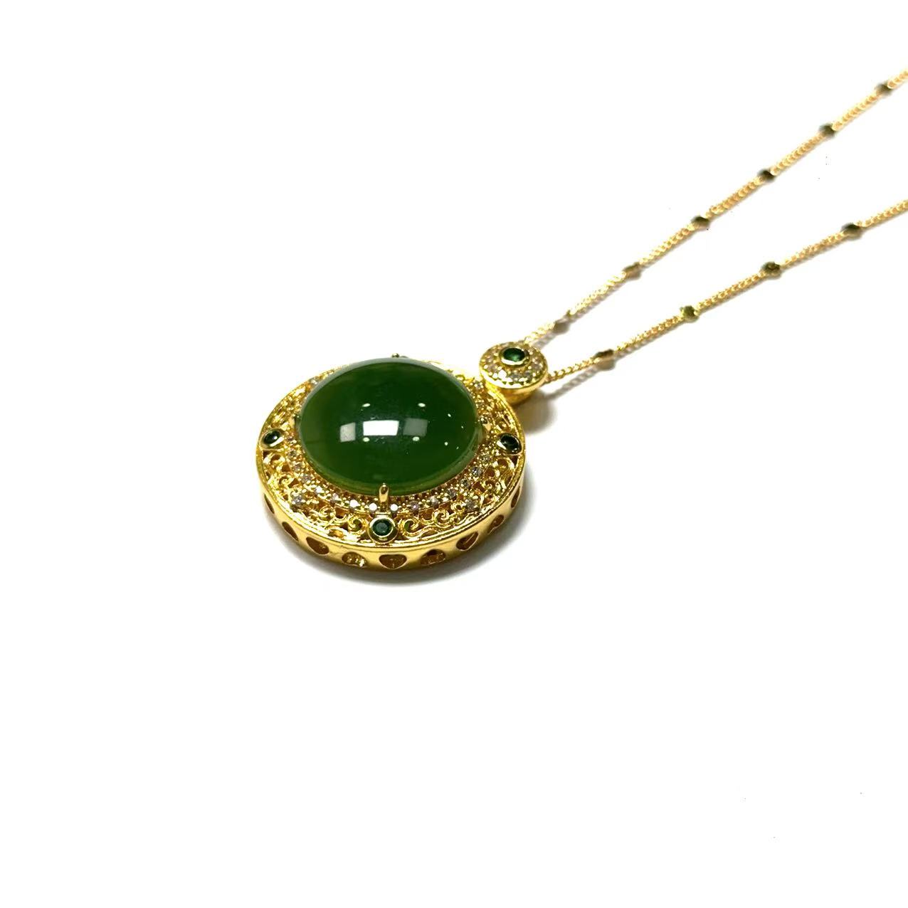 EY046 现代简约时尚项链 尺寸18*11mm