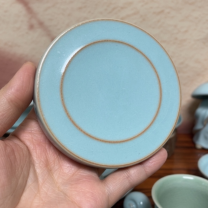 杯子赵志强天青10杯垫壶承底托