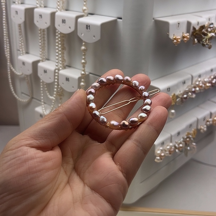 淡水珍珠未镶嵌发夹