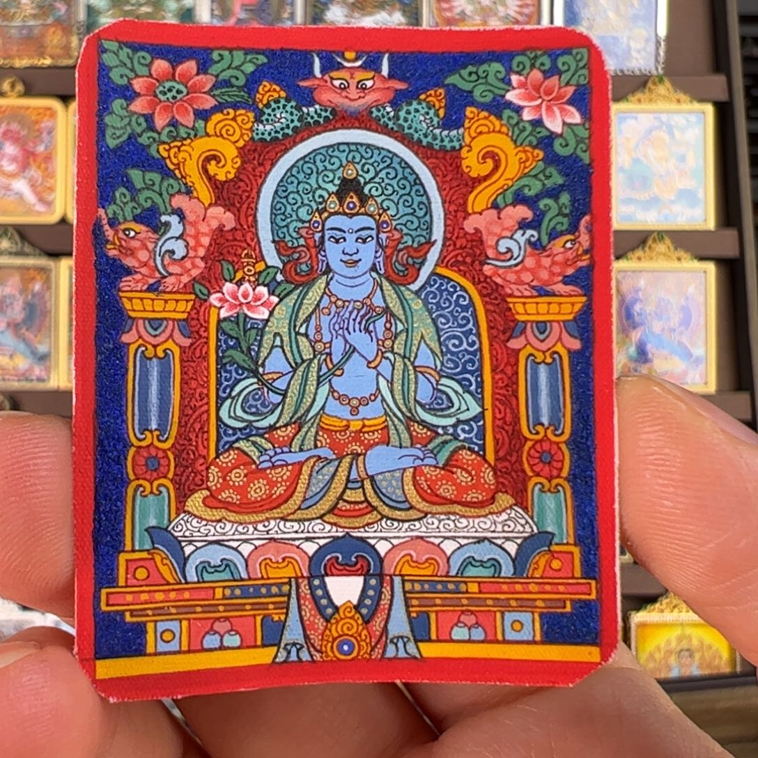 李***n吊坠大势至唐卡作品