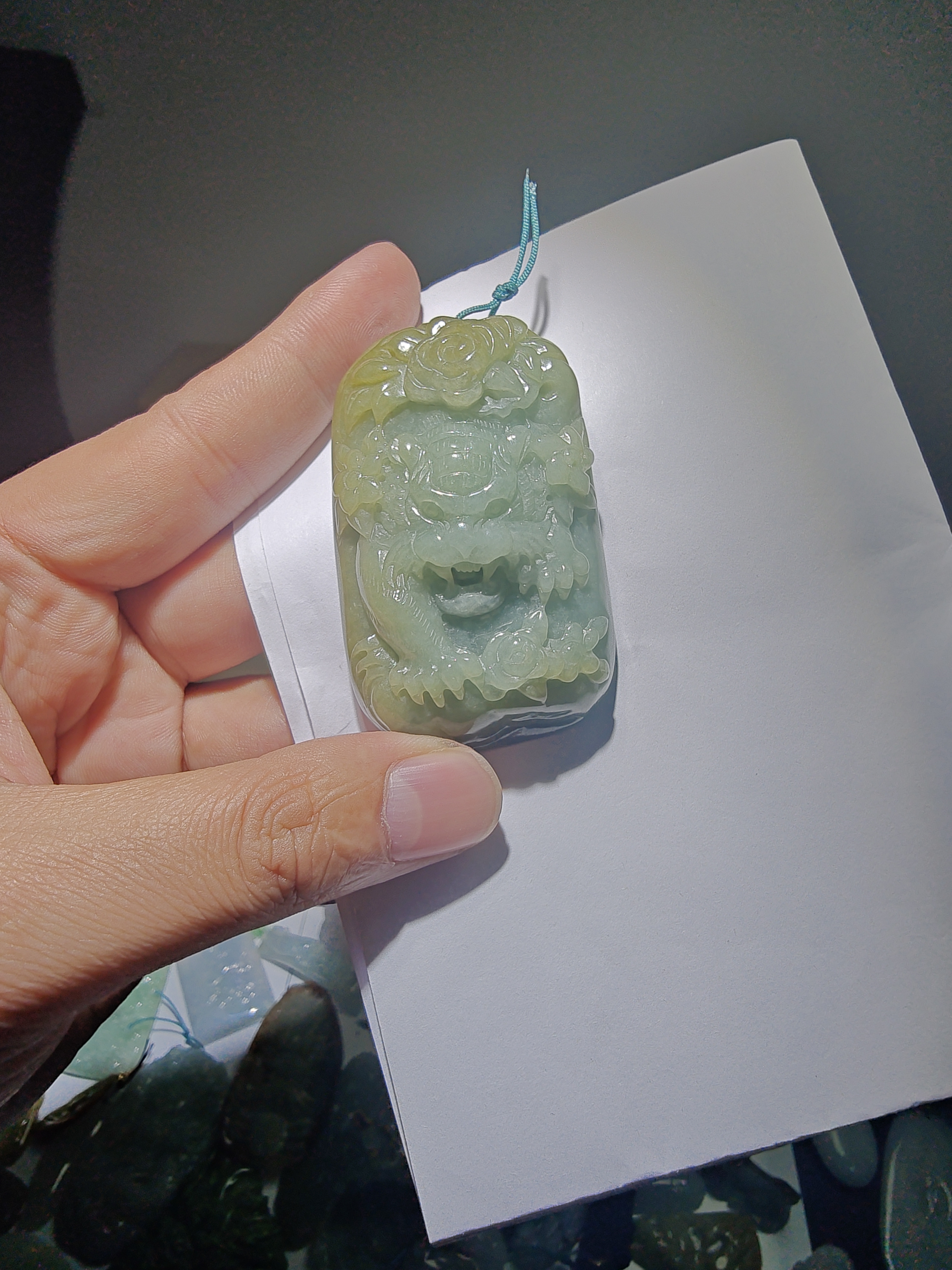 天然翡翠A货虎牌