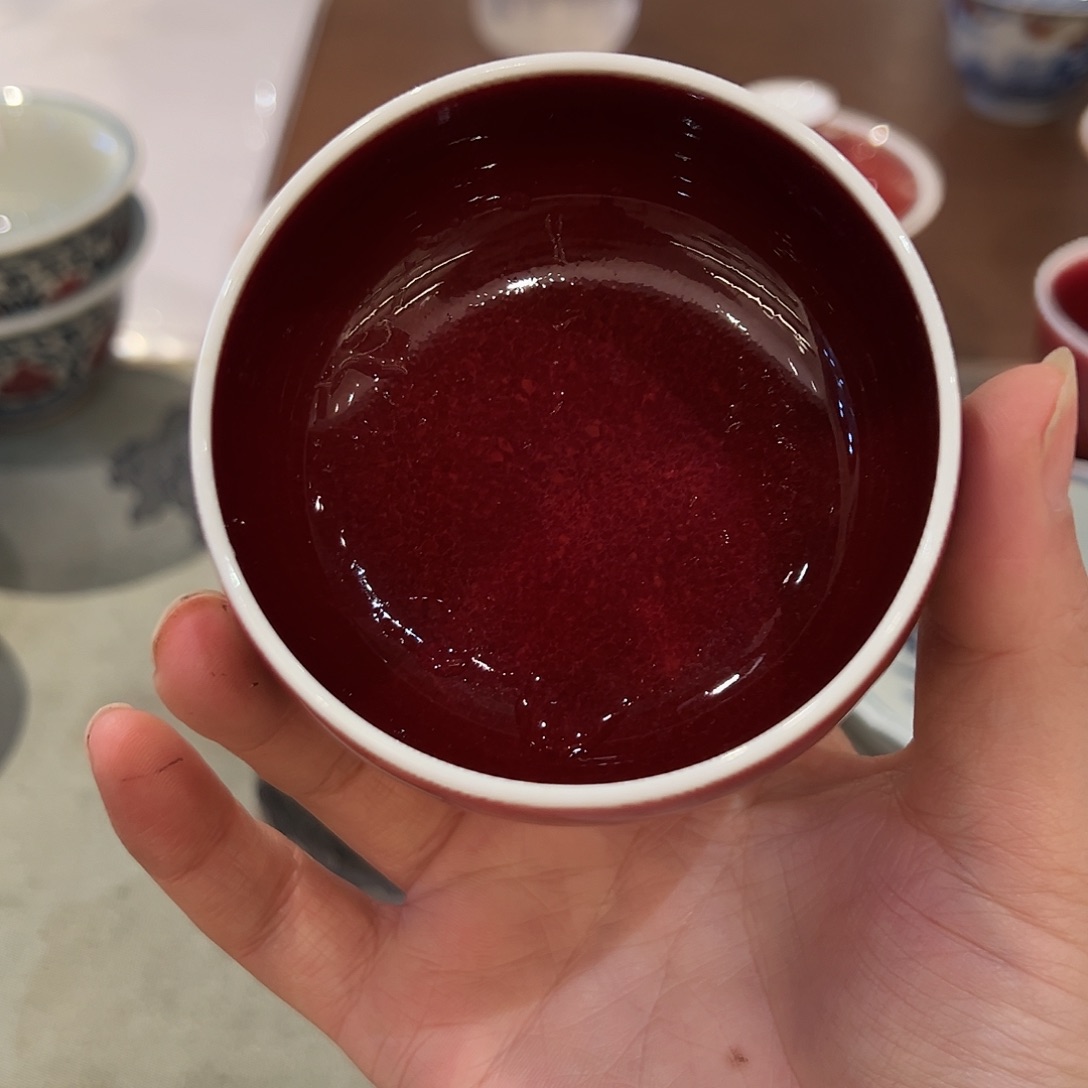 沐窑朗红杯杯杯杯