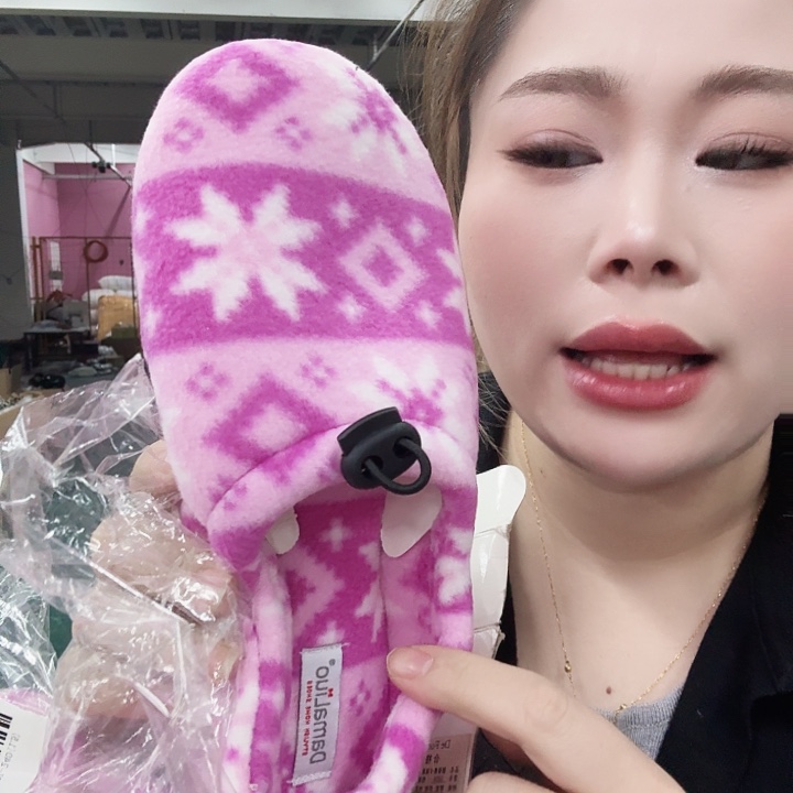 紫色包跟棉鞋37-38码