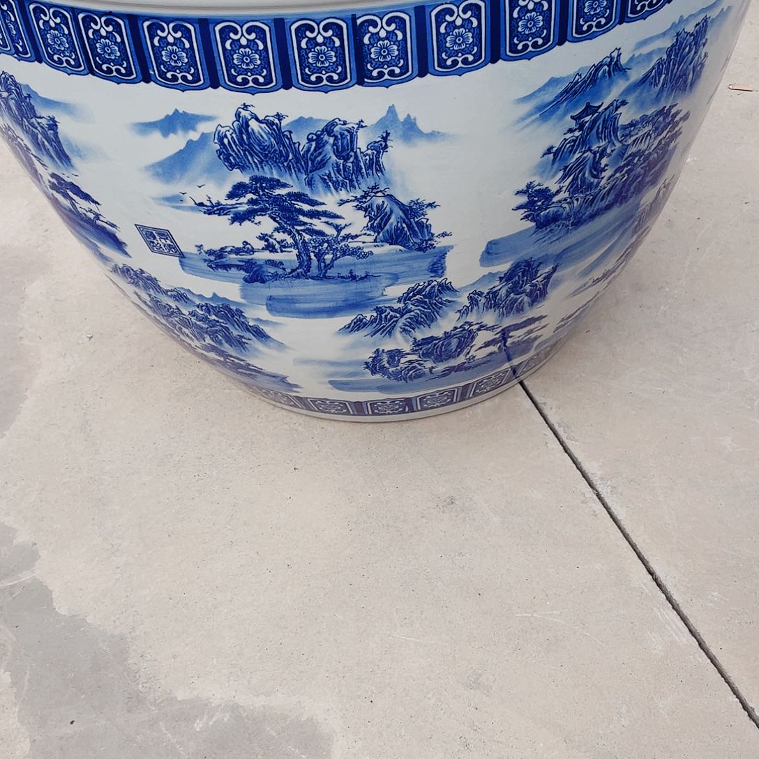 陶景德镇陶瓷鱼缸