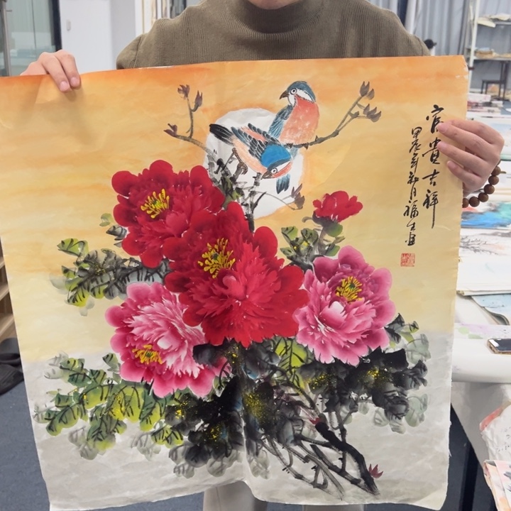 国画纯手绘作品欣赏图