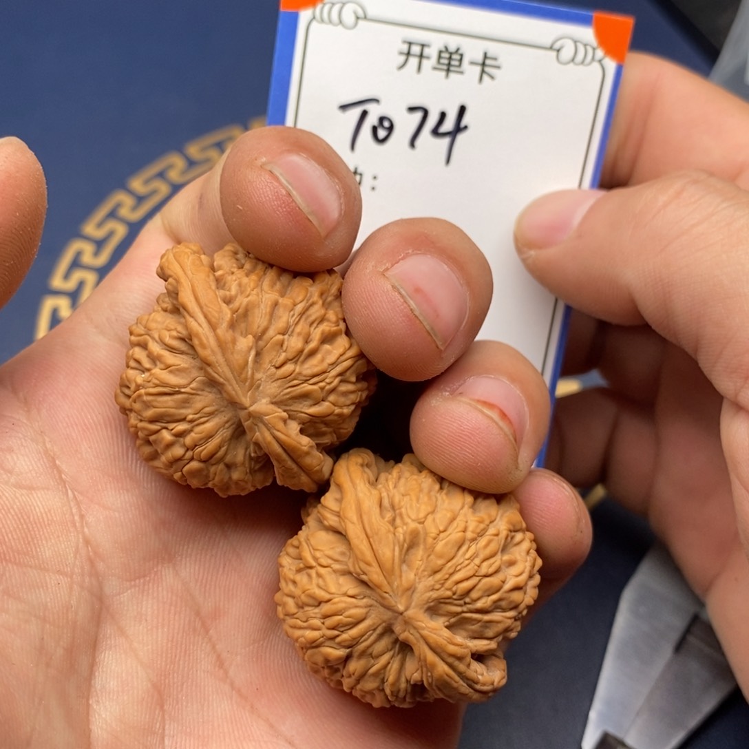 文玩核桃把件白狮子074