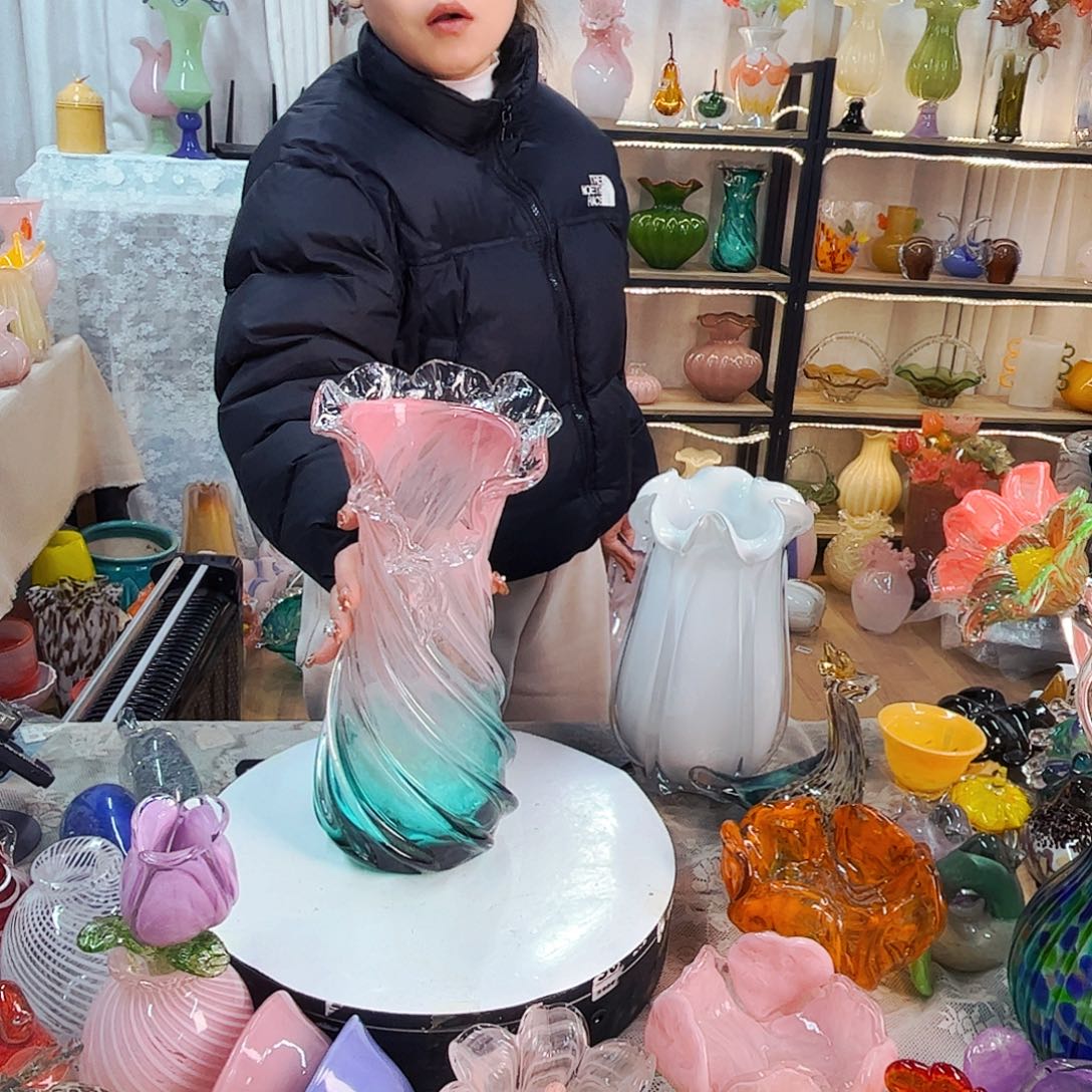 粉海洋之星家悦琉璃工艺品