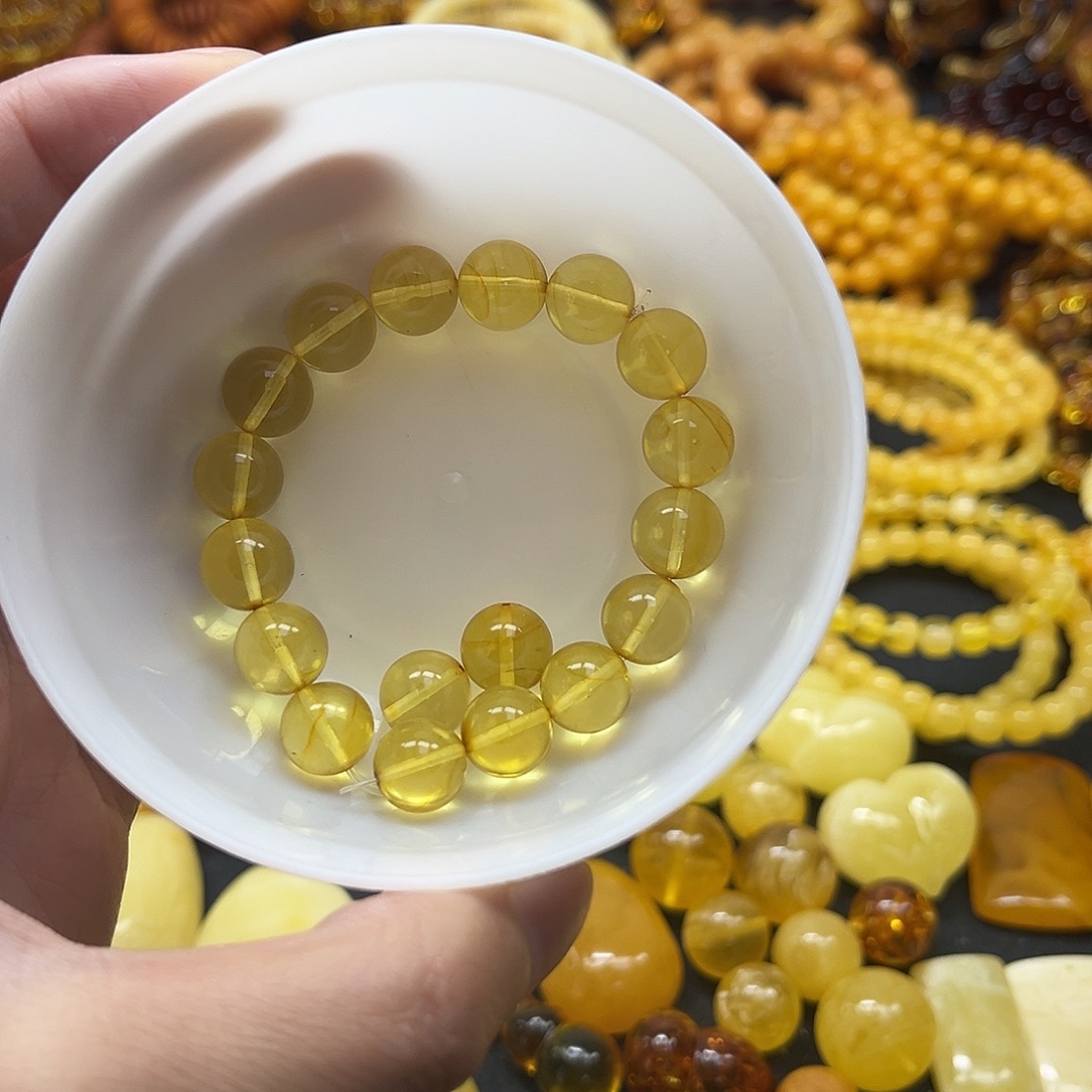 *****琥珀未镶嵌手串琥珀手串