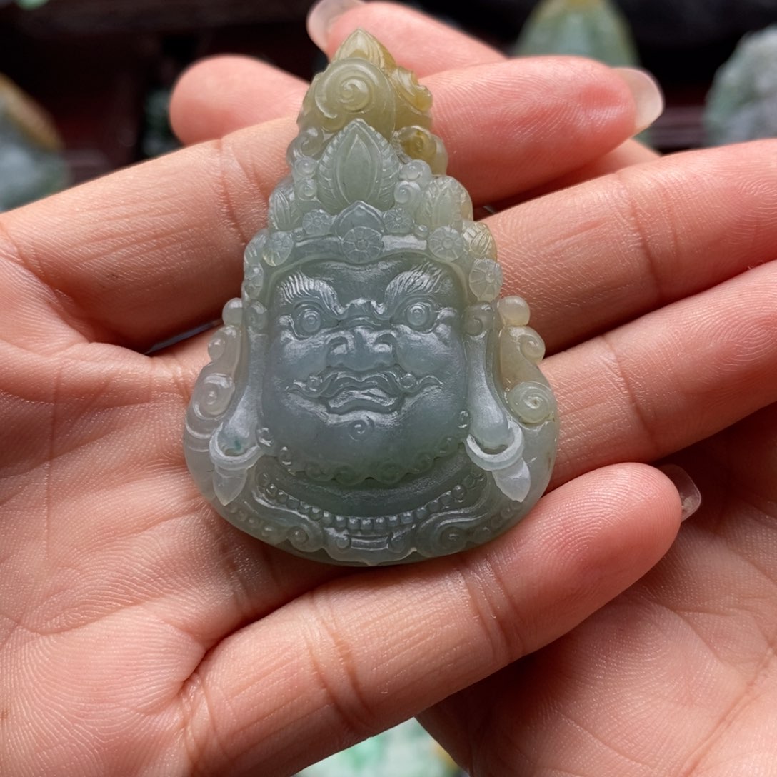 定制翡翠未镶嵌黄财神k