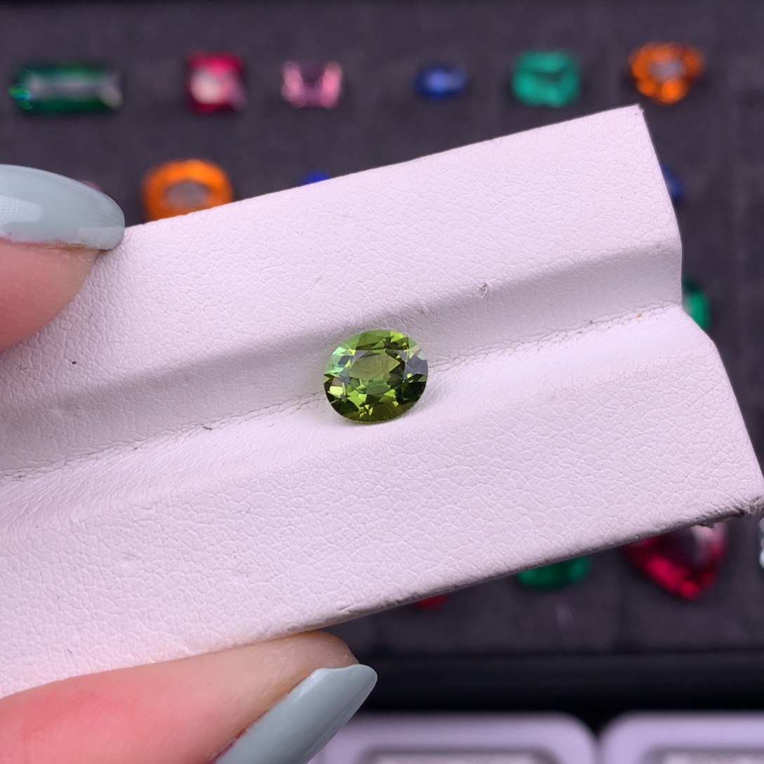 碧玺珠宝半成品未镶嵌1.28ct特价碧玺全净