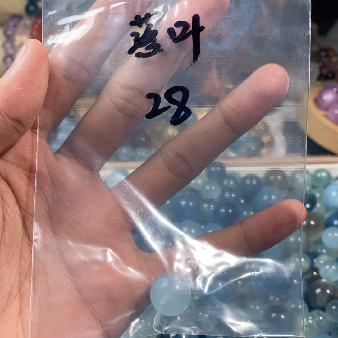 水晶手链未镶嵌海蓝宝