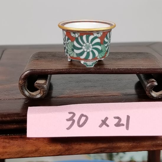 陶大德堂手工手绘釉盆