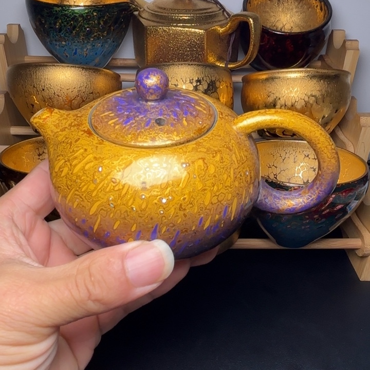 茶盏大漆西施渐变壶