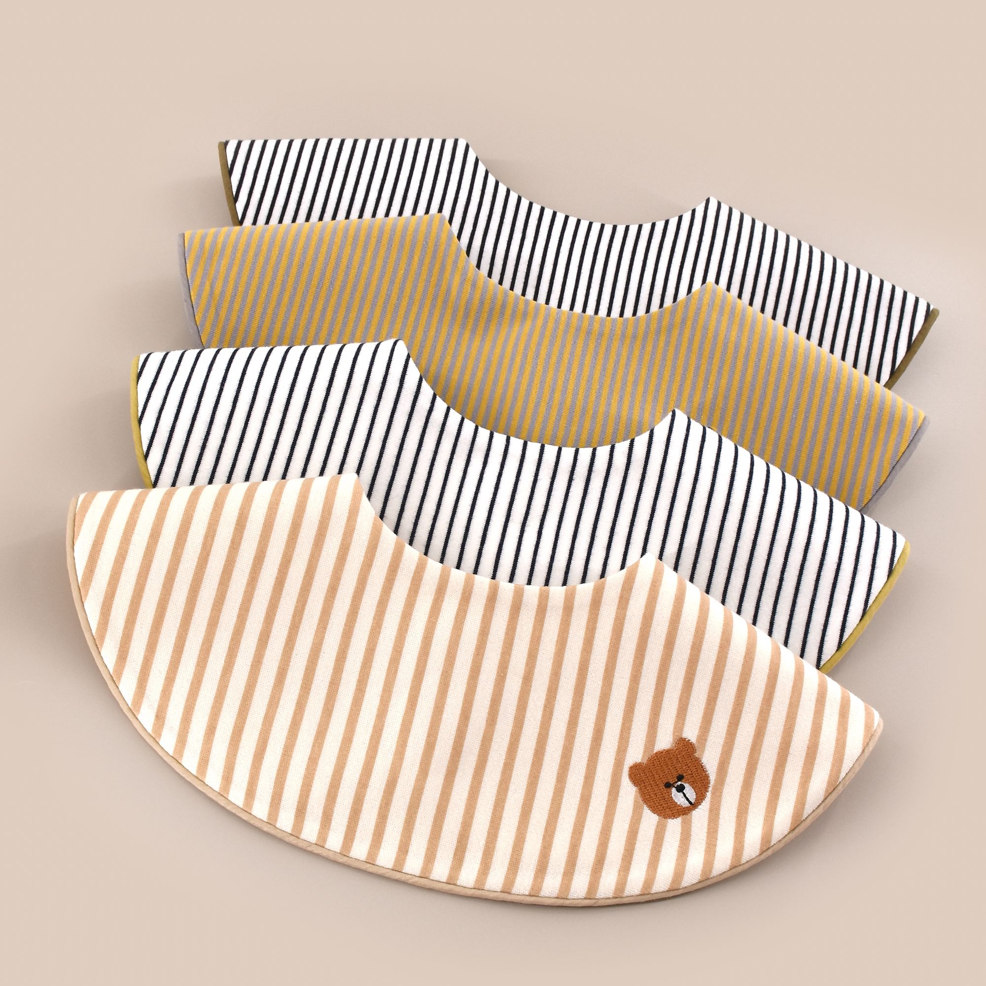 故事我storyme口水巾滚边款围兜围嘴时尚婴幼儿