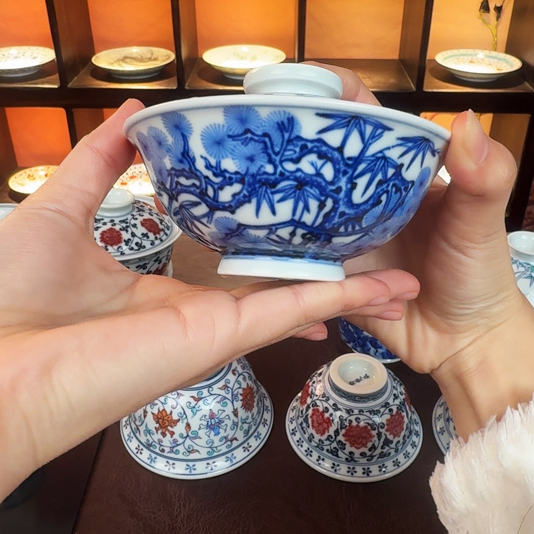 缪***胆景德镇陶瓷手绘作品