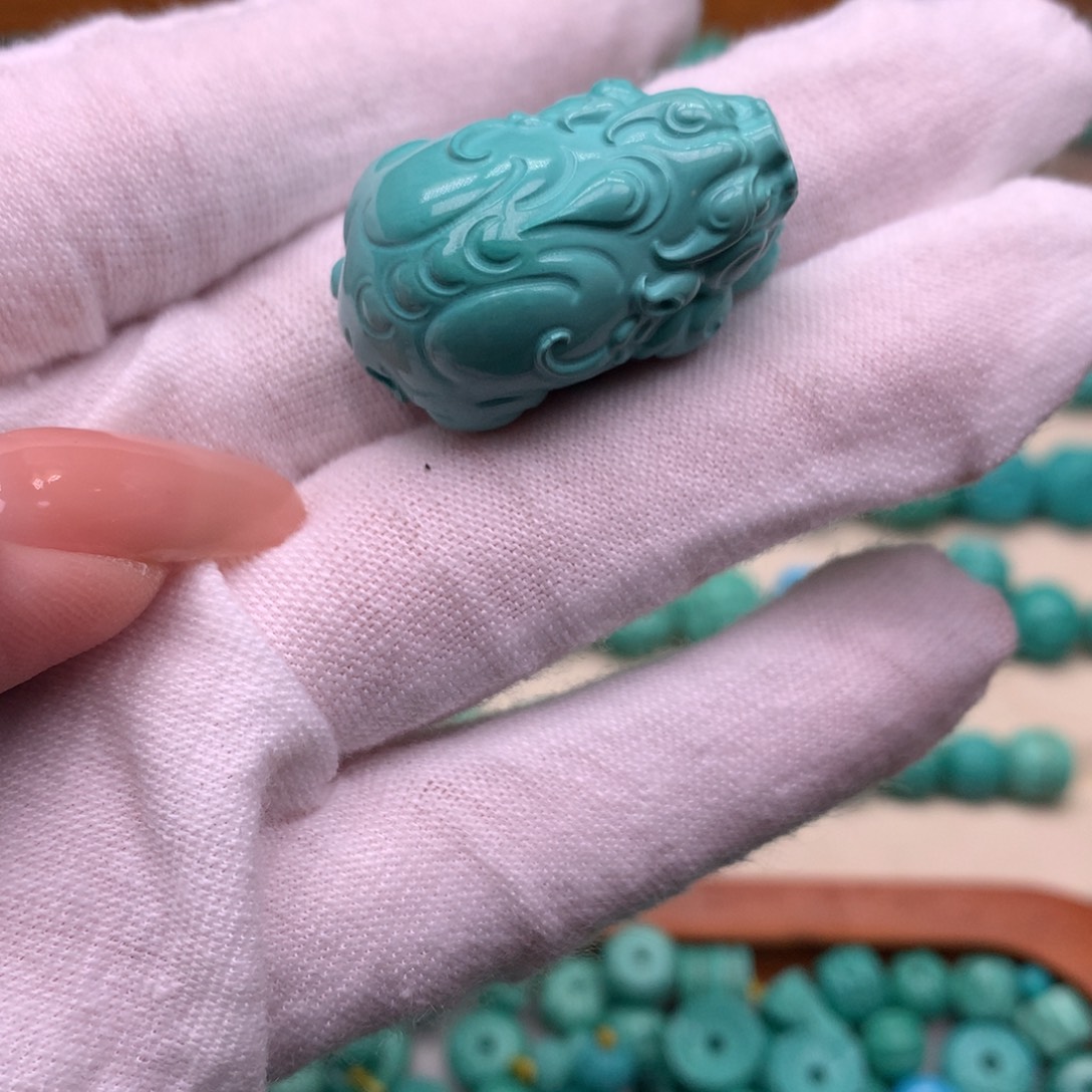 如***居原生态散珠配饰貔貅吊坠17/29.3/17